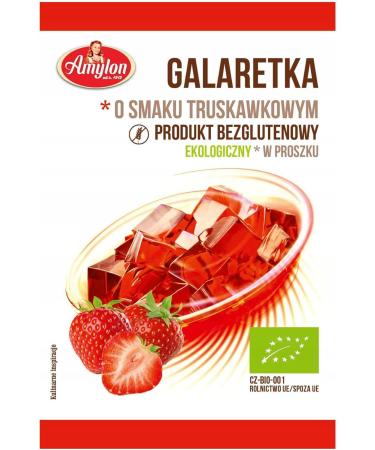  AMYLON Strawberry Flavour Jelly (Gluten Free) Organic 40 g - Amylon - Buy Online on GoSupps.com
