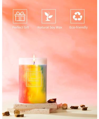 Rose Candle | Hand-Poured Soy Wax Aromatherapy | 60-Hour Burn Time | Vibrant Romance | Gift for Women | 8oz Rose & Amber Musk - Buy Online on GoSupps.com