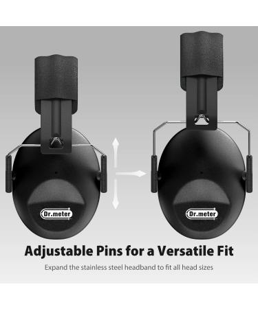 Dr.meter Children Ear Defenders - SNR 27dB Protective Earmuffs for Kids - Noise Blocking Ear Muffs for Sleeping and Studying - Adjustable Headband - Black - Buy Online on GoSupps.com