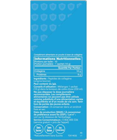 Vital Proteins Collagen Peptides - Travel Size - Collagen Powder Unflavored for Skin Hair Joints and Wellness - 10g per Serving - 10 Sachets (10 Units Per Box) - Buy Online on GoSupps.com