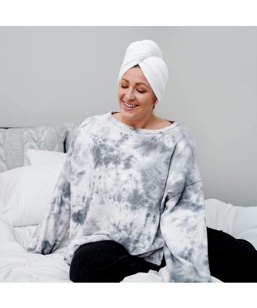 Turbie Twist Microfiber Hair Towel Wrap 4 Pack | Quick Dry Hair Turbans for Curly, Long & Thick Hair - Pink, Blue, Grey & White - Buy Online on GoSupps.com