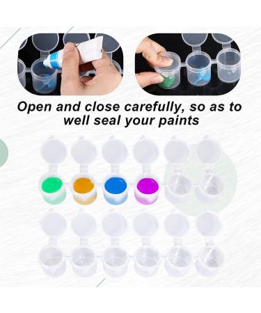 15ml/0.53oz Empty Paint Strips - 5 Strips / 30 Pots Clear Plastic Storage Containers for Art Activities - Buy Online on GoSupps.com