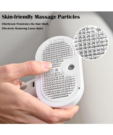SweetNook Self-Cleaning Cat Brush - Easy Grooming for Cats & Dogs - Remove Static & Flying Hair - White - Buy Online on GoSupps.com
