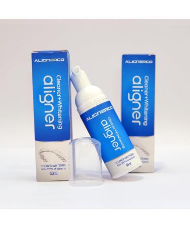 ALIGNERCO White Foam On-The-Go Clear Retainer Cleaner. Eliminates Bacteria Whitens Teeth & Fights Bad Breath - Buy Online on GoSupps.com