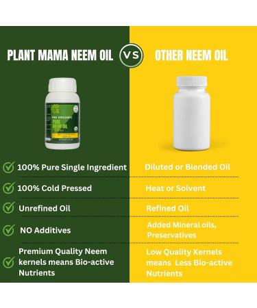 Organic 100% Cold Pressed Neem Oil (16 Fl Oz) - Pure Neem Oil for Hair Skin Nails Pets Indoor & Outdoor Plants & Garden - Unrefined All Natural Concentrated Mutlipurpose 16 Fl Oz (Pack of 1) - Buy Online on GoSupps.com