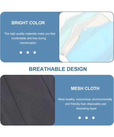 Excart 3-Piece Washable Reusable Menstrual Pads & Sanitary Towels - Eco-Friendly Tea Towels Included - Buy Online on GoSupps.com
