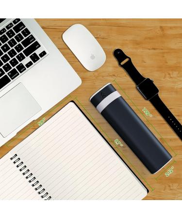 7 Day Pill Organizer for Travel - Cute Portable Medicine Holder | Daviky Weekly Pill Box for Vitamins Medications & Supplements (Black - Buy Online on GoSupps.com