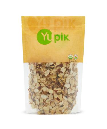 Yupik Organic Sliced European Almonds With Skins 450 g 6 Count Unblanched Gluten-Free Kosher Raw Good Source Of Protein Fiber Iron & Calcium Low In Carb 1 count (Pack of 6)