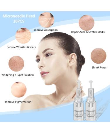 20 Microneedling Needles - 36 Pins Replacement Cartridges for Dermapen & Microneedling Devices | High-Quality Micro Nano Needles - Buy Online on GoSupps.com