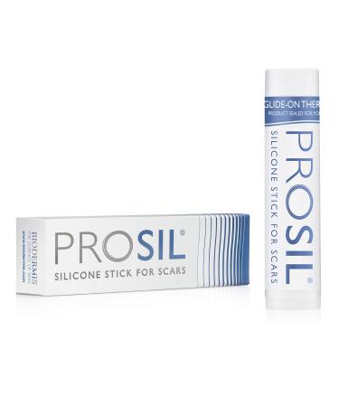 Pro-SIL Silicone Scar Treatment Stick - Patented  FDA Cleared  Clinically Proven to Reduce Scars - Glide-on Applicator  4.25g  Made in USA