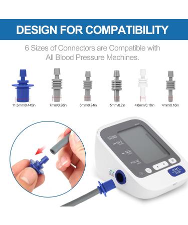 Full-Size Blood Pressure Replacement Cuffs - Compatible with Omron & More 5.9-21 Inches Fit Small to Extra Large Arms - 6 Connector Sizes Available - Buy Online on GoSupps.com