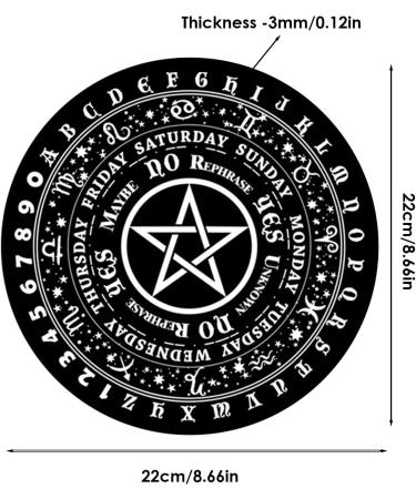 Shop Kshsaa Pendulum Board for Fortune Telling | Metaphysical Ouija Board & Witch Pendulum Mat | Wicca Supplies for Teens & Adults | Discover Paranormal Secrets - Buy Online on GoSupps.com