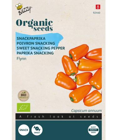 Buzzy Organic Sweet Pepper Snacking Flynn Orange (BIO) - Content: Approx. 4 Seeds