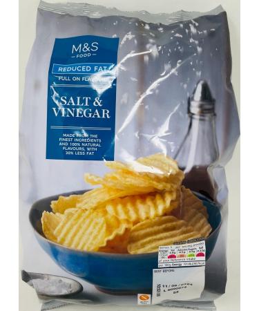 M&S Reduced Fat Salt & Vinegar Crisps 150g - 2 pack