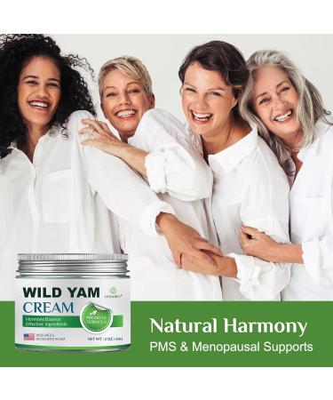 Organic Wild Yam Cream for Hormone Balance | Menopause Relief for Hot Flashes & Night Sweats - 2 oz - Buy Online on GoSupps.com