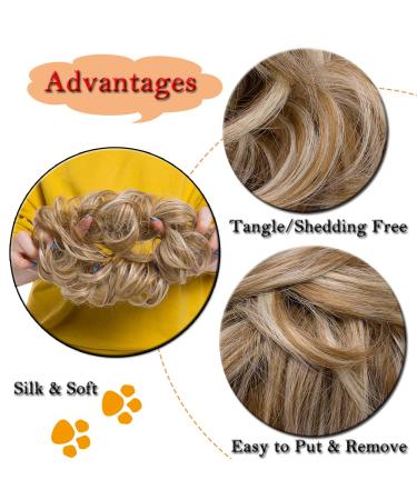 Buy SEGO Voluminous Hairpiece Bun Tie - Sandy Brown & Blond #27H613 - Premium Hair Extensions for Stunning Updos - Buy Online on GoSupps.com