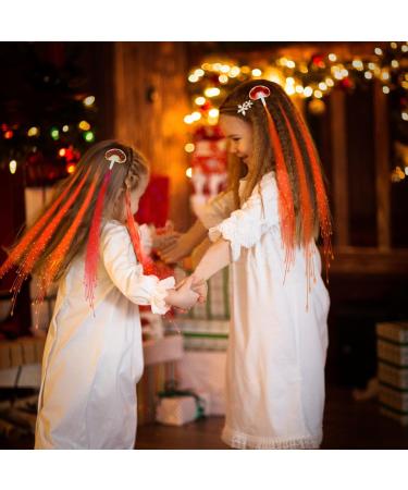 30 Pack Red LED Fiber Optic Hair Barrettes - Light-Up Extensions for 4th of July Party Favors & Festivals - Buy Online on GoSupps.com