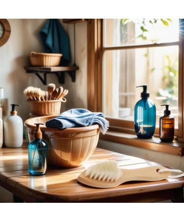 Natural Boar Bristle Laundry Stain Brush - Effective Stain Remover for Clothes | International Shipping - Buy Online on GoSupps.com
