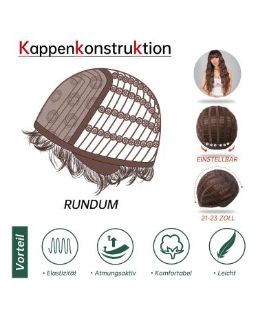Testar 28 Inch Brown Wigs - Long Curly Synthetic Heat-Resistant Wig for Women | Dark Brown & Light Brown Mixed Ponytail | Perfect for Daily Wear & Cosplay - Buy Online on GoSupps.com