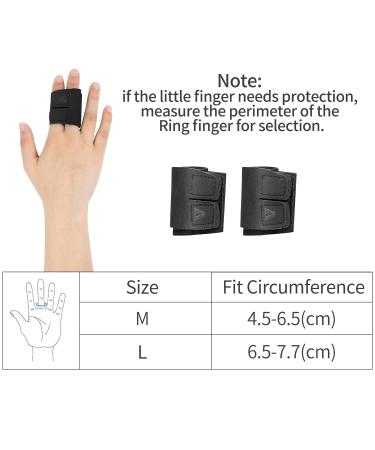 Eulant Finger Bandage - 2 Piece Velcro Elastic Splint for Sports | Neoprene Finger Stabilizer & Protection | Double Finger Orthesis L (Circumference 6.5-7.7cm) - Buy Online on GoSupps.com