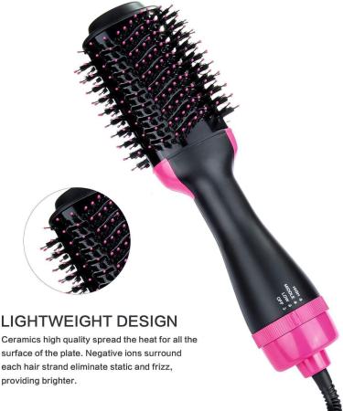 Multifunctional negative ion hair dryer hair dryer comb straight straight dual-use hair straightener hot air comb - Buy Online on GoSupps.com