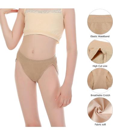 NIMONI 2 Pack Nude Ballet Dance Briefs for Women and Girls - Beige High Cut Cotton Shorts for Gymnastics - Ages 5-10 - Buy Online on GoSupps.com