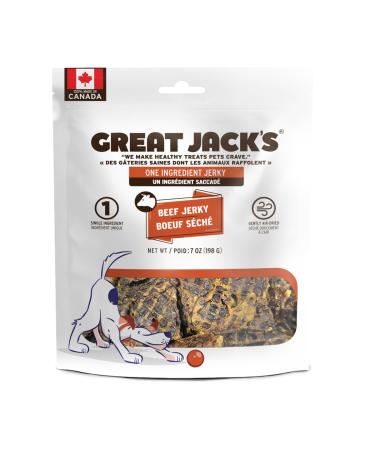 Great Jack s Beef Jerky Dog Treats 198g