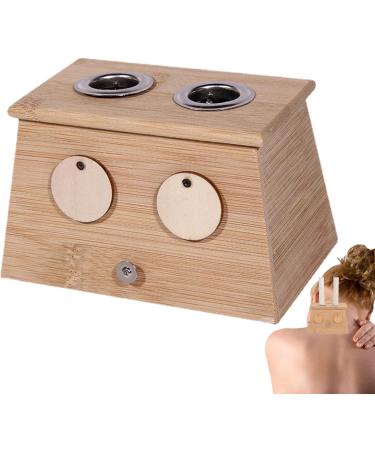 Moxibustion Box - Anti-Burn Moxa Roller Stick Holder for Neck & Body Massage | Multi-Hole Moxa Stick Burner for Relaxation - Buy Online on GoSupps.com