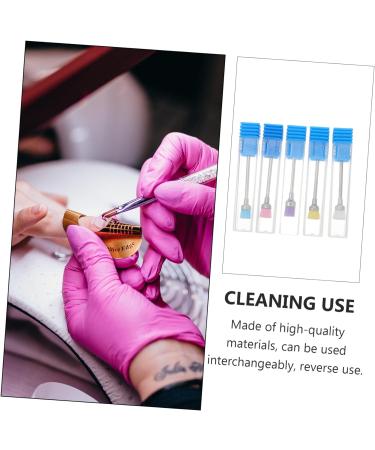 POPETPOP 15 Pcs Nail Dust Brush Nail for Cleaning Nail Cleaner Nail Cleaning Brush Nail Drill Brush Carbide Cleaning Brush Nail Drill Bits Nail Art Tool Fingernail Alloy Metal Grip 7.5x1.2cmx3pcs Assorted Colorx3pcs - Buy Online on GoSupps.com