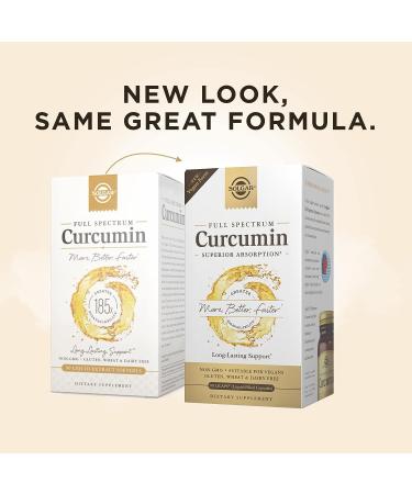 Solgar Full Spectrum Curcumin 90 LiCaps (Pack of 2) - Superior Absorption - Brain, Joint & Immune Health Support - Non-GMO, Vegan, Gluten-Free, Dairy-Free - 180 Servings - Buy Online on GoSupps.com