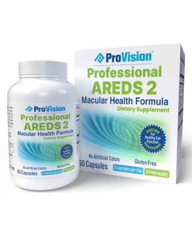 ProVision AREDS 2 Eye Vitamins - Enhance Vision Supplements - Lutein Zeaxanthin Vision Complex - 60 Eye Supplement Capsules