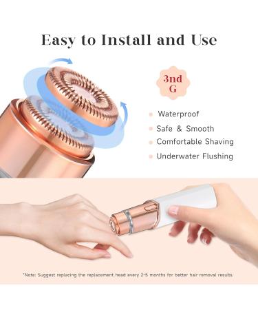 Buy Replacement Heads for Finishing Touch Flawless GEN 3 Facial Hair Remover | New Version 18K Gold-Plated Blades | International Shipping Available - Buy Online on GoSupps.com