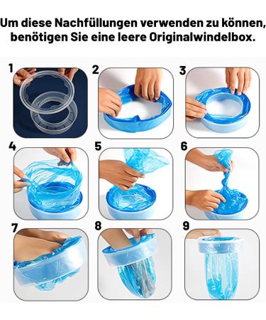 Fonwujiot 10-Pack Litter Loose Refill Cassette - Compatible with All Diaper Pails & Octagonal Diapers | Eco-Friendly & Convenient Refill Bags - Buy Online on GoSupps.com