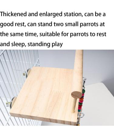 Bird Perches Cage Toys Bird Platform Stand Wooden Pet Bird Cage Hammock Swing Climbing Toys Bird Perch Chewing Toy for Budgie Green Cheeks Baby Lovebird Chinchilla - Buy Online on GoSupps.com