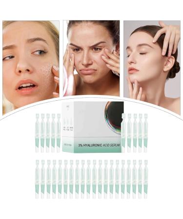  Bsbkoj Hyaluronic Acid Tube Face Moisturizing Hyaluronic Acid 1.2ml X 30 Pieces Non-Greasy Women's Skin Care for Friends Family Locking Moisture and Helping Reduce Appearance - Buy Online on GoSupps.com