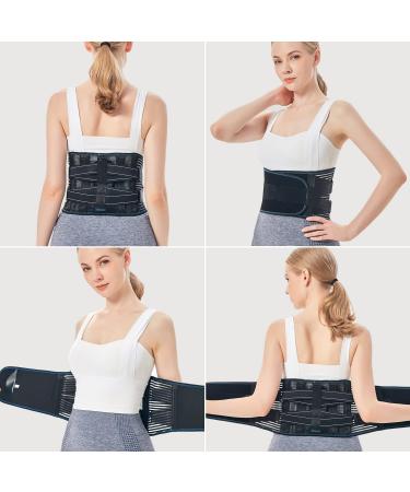 Mercase Back Bandage Belt for Men & Women - XL Back Support with Interchangeable Struts for Lower Back Pain Relief Sciatica & Herniated Disc - Buy Online on GoSupps.com