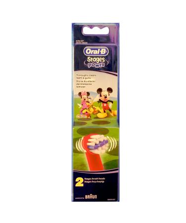 Braun Oral-B 2x Stages Power Disney Mickey Mouse Extra Soft Kids Toothbrush Head