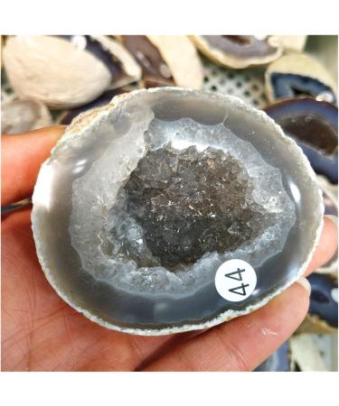 Natural Original Raw Agate Crystal Geode Cutting Hole Feng Shui Decor Stone Specimen Craft Collectibles (Size : 200-250g) - Buy Online on GoSupps.com