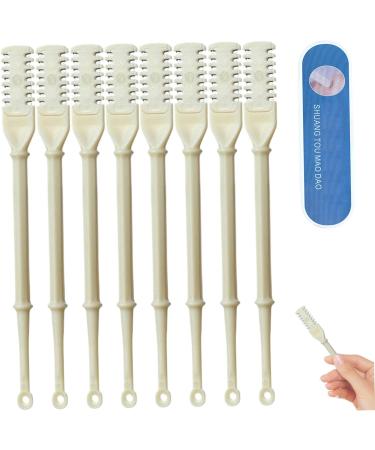 Nasal Hair Cutter 8Pcs Double Sided Nose Hair Clippers Safe Nose Hair Scissors with Ear Picker 360 Rotating Manual Nose Hair Trimmer for Women & Men Nose Hair Removal - Buy Online on GoSupps.com