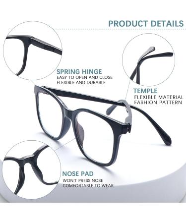 VIDEBLA 6 Pack Blue Light Blocking Reading Glasses for Men & Women | Anti-UV Eyeglasses with Leather Case | Computer Readers 1.25x - Buy Online on GoSupps.com
