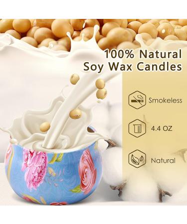 Women's Scented Candle Gift Set - 4-Piece Aromatherapy Candles for Christmas & Birthdays | Natural Soy Wax 120 Hours Long Lasting Stress Relief Fancy Design - Buy Online on GoSupps.com