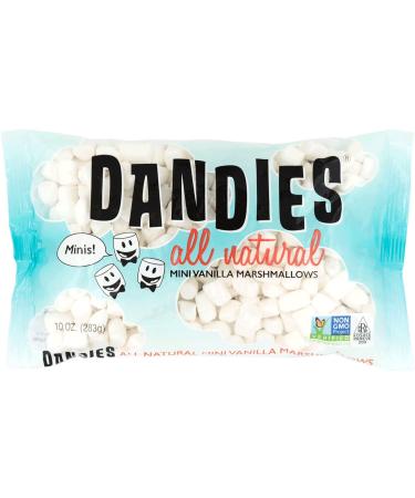 Dandies - Minis - Vegan Marshmallows, Vanilla, 10 Ounce (Pack of 2)