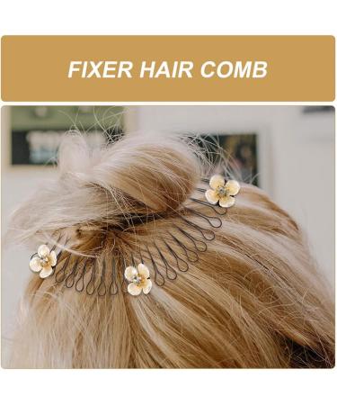 FOMIYES 6pcs U Shape Hair Finishing Fixer Comb Bobby Bangs Holder Styling Tool Stretchable Hair Pin U Shape Wavy Comb - Buy Online on GoSupps.com