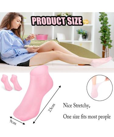 JOOTUEPO Silicone Moisturizing Exfoliating Socks - 1 Pair for Dry Cracked Feet | Anti-Slip Aloe Socks for Women | Repair and Soften Rough Skin - Buy Online on GoSupps.com