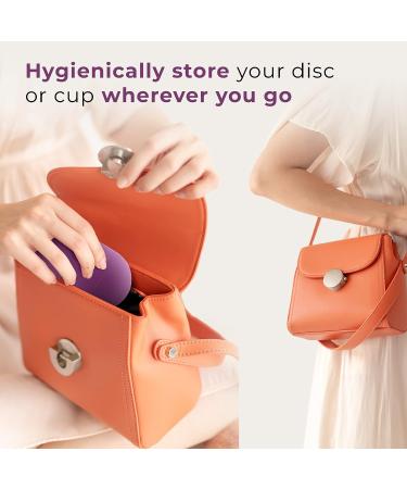 Reusable Silicone Menstrual Cup Case & Sterilizer - EcoBlossom Portable Cleaner & Microwave Steamer - Purple - Buy Online on GoSupps.com