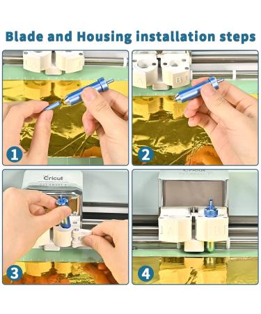 Foil Transfer Kit for Cricut Explore Air 2/3 & Maker 3 - 3-in-1 Tool Set with Fine, Medium, and Bold Blades - Buy Online on GoSupps.com