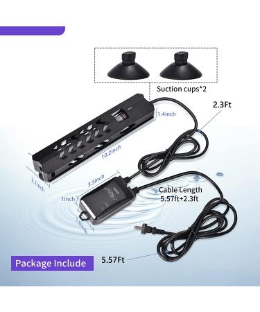 Woliver 500W Aquarium Heater - Fast Heating Submersible Fish Tank Heater with LED Controller for 66-132 Gallon Marine and Freshwater Tanks - Buy Online on GoSupps.com