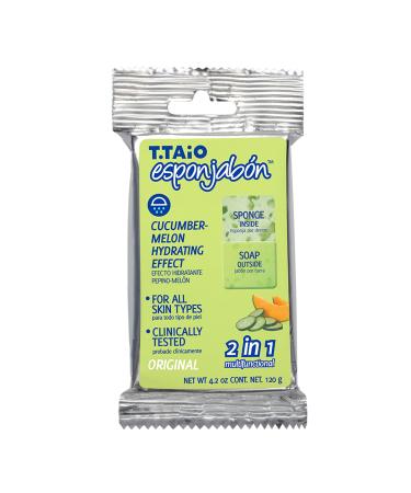 T. Taio Cucumber-Melon Soap-Sponge  4.2 oz (120 g)