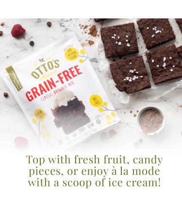 Otto's Naturals Classic Brownie Mix - Organic, Gluten-Free, Nut-Free, Non-GMO - 11.1oz Bag - Buy Online on GoSupps.com