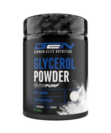 GlycoPump - 300 g - Pure Glycerol Powder with 65% Glycerin - No Additives - Neutral Flavor - Ideal as a Booster for Strength and Endurance Athletes - Vegan